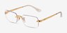 Ray-Ban RB3928V Arista Gold MétalMontures de lunettes de vue d'EyeBuyDirect, Vue d'Angle