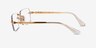 Ray-Ban RB3928V Arista Gold MétalMontures de lunettes de vue d'EyeBuyDirect, Vue de Côté