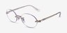 Ray-Ban RB3929V Argenté MétalMontures de lunettes de vue d'EyeBuyDirect, Vue d'Angle