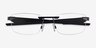 Oakley Steakhouse 1.0 Satin Black MetalEyeglass Frames from EyeBuyDirect, Closed View