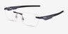 Oakley Steakhouse 1.0 Matte Midnight MétalMontures de lunettes de vue d'EyeBuyDirect, Vue d'Angle