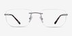 Ray-Ban RB3768V Gray MetalEyeglass Frames from EyeBuyDirect, Front View