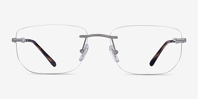 Ray-Ban RB3768V Gray MetalEyeglass Frames from EyeBuyDirect, Front View