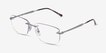 Ray-Ban RB3768V Gray MetalEyeglass Frames from EyeBuyDirect, Angle View