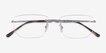 Ray-Ban RB3768V Gray MetalEyeglass Frames from EyeBuyDirect, Closed View