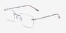 Ray-Ban RB3768V Gris MétalMontures de lunettes de vue d'EyeBuyDirect, Vue d'Angle