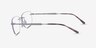 Ray-Ban RB3768V Gris MétalMontures de lunettes de vue d'EyeBuyDirect, Vue de Côté