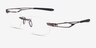 Oakley Marais Matte Gunmetal TitaniumMontures de lunettes de vue d'EyeBuyDirect, Vue d'Angle