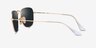Ray-Ban RB3857 Frank Legend Gold MetalSunglass Frames from EyeBuyDirect, Side View