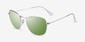 Ray-Ban RB3857 Frank Silver MetalSunglass Frames from EyeBuyDirect, Angle View