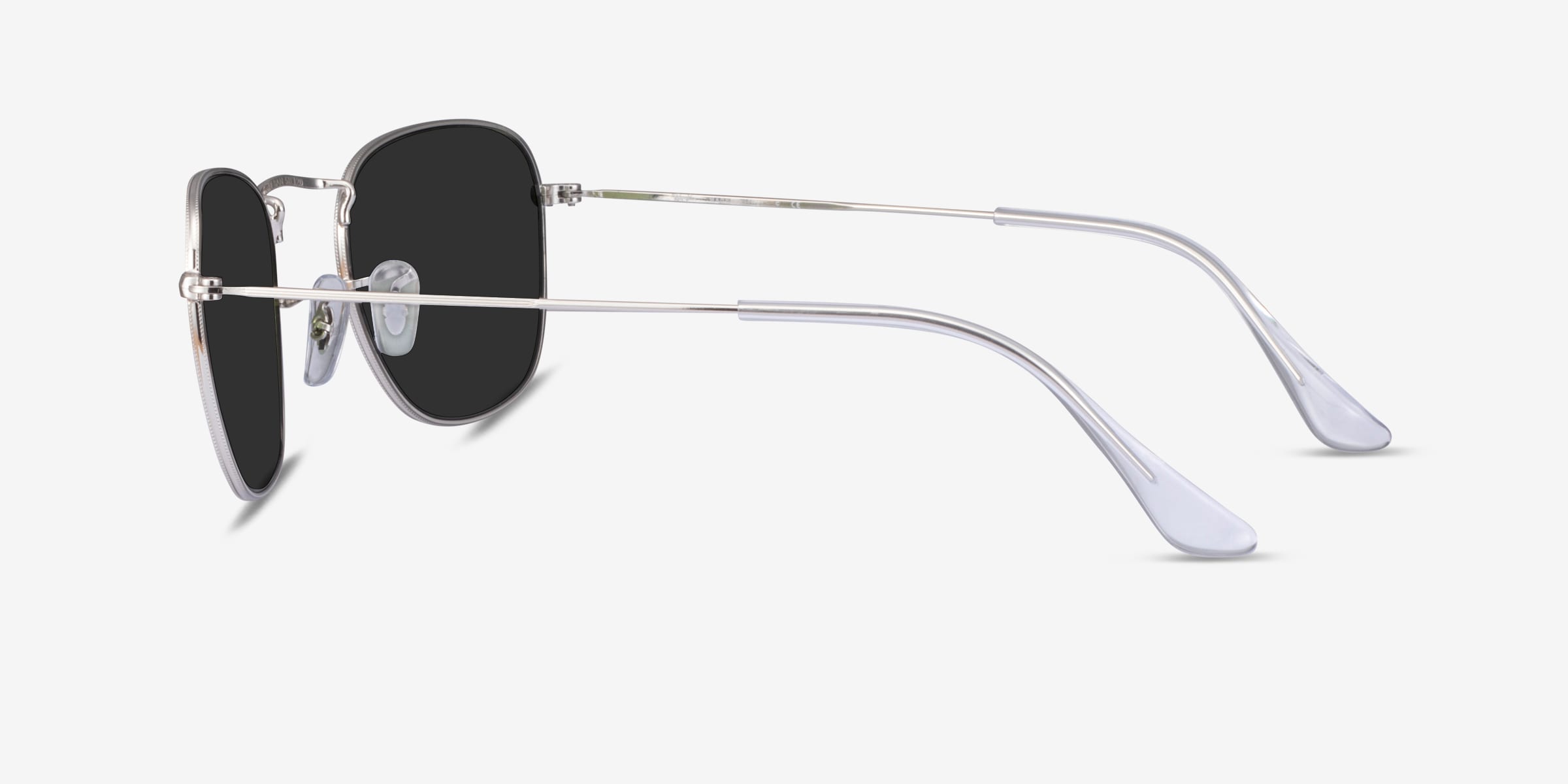 Ray-Ban Frank silver wire frame rb3857v eyeglasses Ray-Ban RB3857V - Square Silver Frame Eyeglasses | Eyebuydirect main image 3