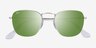 Ray-Ban RB3857 Frank Silver MetalSunglass Frames from EyeBuyDirect, Closed View
