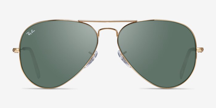 Ray-Ban RB3025 Aviator Gold Metal Sunglass Frames from EyeBuyDirect