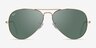 Ray-Ban RB3025 Aviator Gold MetalSunglass Frames from EyeBuyDirect, Front View