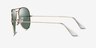 Ray-Ban RB3025 Aviator Gold MetalSunglass Frames from EyeBuyDirect, Side View