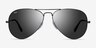 Ray-Ban RB3025 Aviator Black MetalSunglass Frames from EyeBuyDirect, Front View
