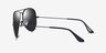 Ray-Ban RB3025 Aviator Black MetalSunglass Frames from EyeBuyDirect, Side View