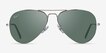 Ray-Ban RB3025 Aviator Silver MetalSunglass Frames from EyeBuyDirect, Front View