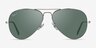 Ray-Ban RB3025 Aviator Silver MetalSunglass Frames from EyeBuyDirect, Front View