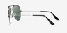 Ray-Ban RB3025 Aviator Silver MetalSunglass Frames from EyeBuyDirect, Side View