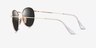 Ray-Ban RB3447 Round Arista MetalSunglass Frames from EyeBuyDirect, Side View