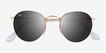 Ray-Ban RB3447 Round Arista MetalSunglass Frames from EyeBuyDirect, Closed View