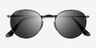 Ray-Ban RB3447 Round Matte Gunmetal MetalSunglass Frames from EyeBuyDirect, Closed View