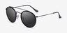 Ray-Ban RB3647N Round Black MetalSunglass Frames from EyeBuyDirect, Angle View