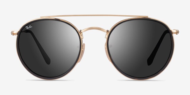 Ray-Ban RB3647N Round Arista MetalSunglass Frames from EyeBuyDirect, Front View