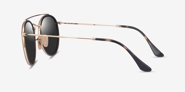 Ray-Ban RB3647N Round Arista MetalSunglass Frames from EyeBuyDirect, Side View