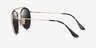 Ray-Ban RB3647N Round Arista MetalSunglass Frames from EyeBuyDirect, Side View