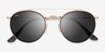Ray-Ban RB3647N Round Arista MetalSunglass Frames from EyeBuyDirect, Closed View