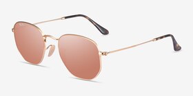 Ray-Ban RB3548N Arista Brown Métal Soleil de Lunette de vue d'EyeBuyDirect, Vue d'Angle