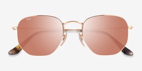 Ray-Ban RB3548N Arista Brown Métal Soleil de Lunette de vue d'EyeBuyDirect, Vue Rapprochée