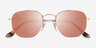 Ray-Ban RB3548N Arista Brown MetalSunglass Frames from EyeBuyDirect, Closed View