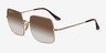 Ray-Ban RB1971 Square Gold MetalSunglass Frames from EyeBuyDirect, Angle View
