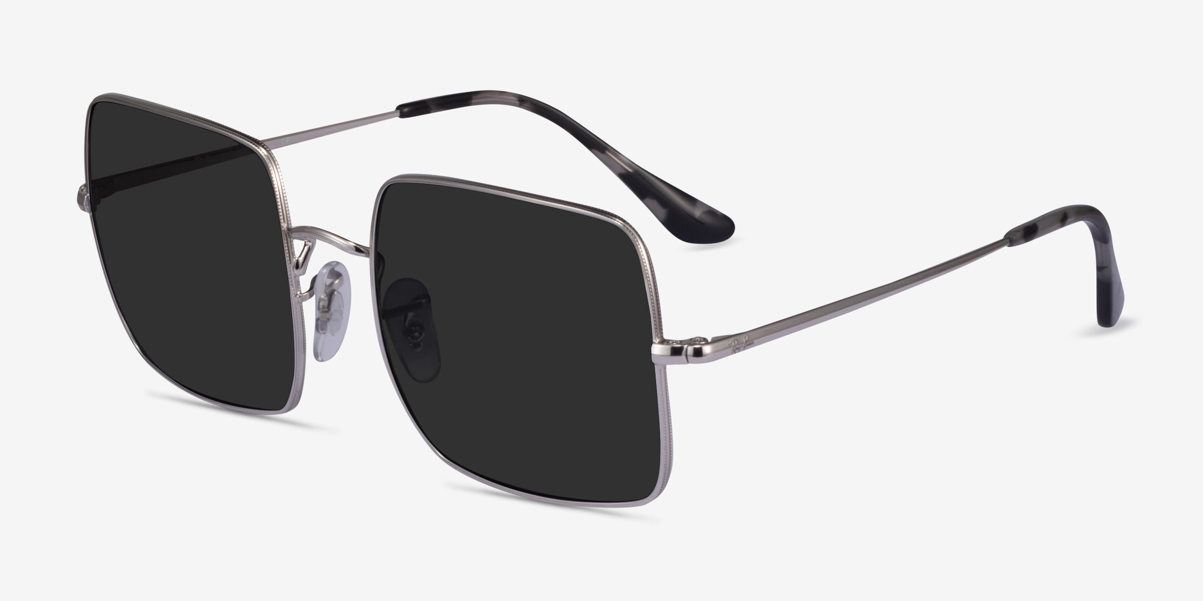 美品 レイバン サングラス RB1971 スクエア シルバーフレーム Ray-Ban RB1971 Square - Square Silver Frame Sunglasses For
