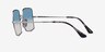 Ray-Ban RB1971 Square Silver MetalSunglass Frames from EyeBuyDirect, Side View