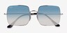 Ray-Ban RB1971 Square Silver MetalSunglass Frames from EyeBuyDirect, Closed View