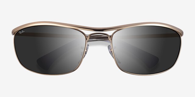 Ray-Ban RB3119 Gold MetalSunglass Frames from EyeBuyDirect, Closed View