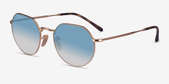 Ray-Ban RB3565 Jack Gold MetalSunglass Frames from EyeBuyDirect, Angle View