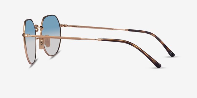 Ray-Ban RB3565 Jack Gold MetalSunglass Frames from EyeBuyDirect, Side View