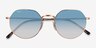 Ray-Ban RB3565 Jack Gold MetalSunglass Frames from EyeBuyDirect, Closed View