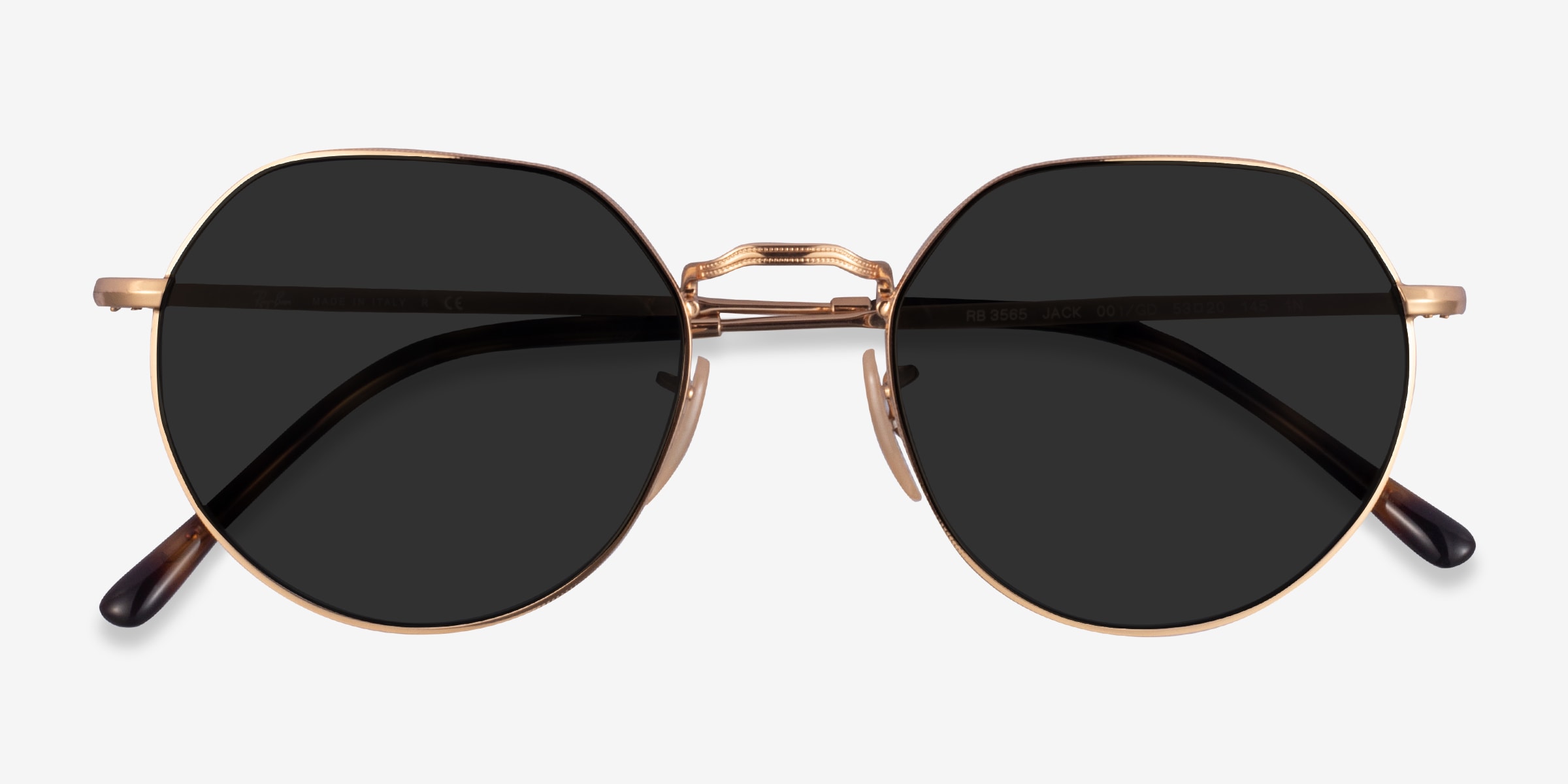 Ray-Ban RB3565 Jack - Geometric Gold Frame Prescription