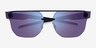 Oakley Chrystl Black MetalSunglass Frames from EyeBuyDirect, Closed View