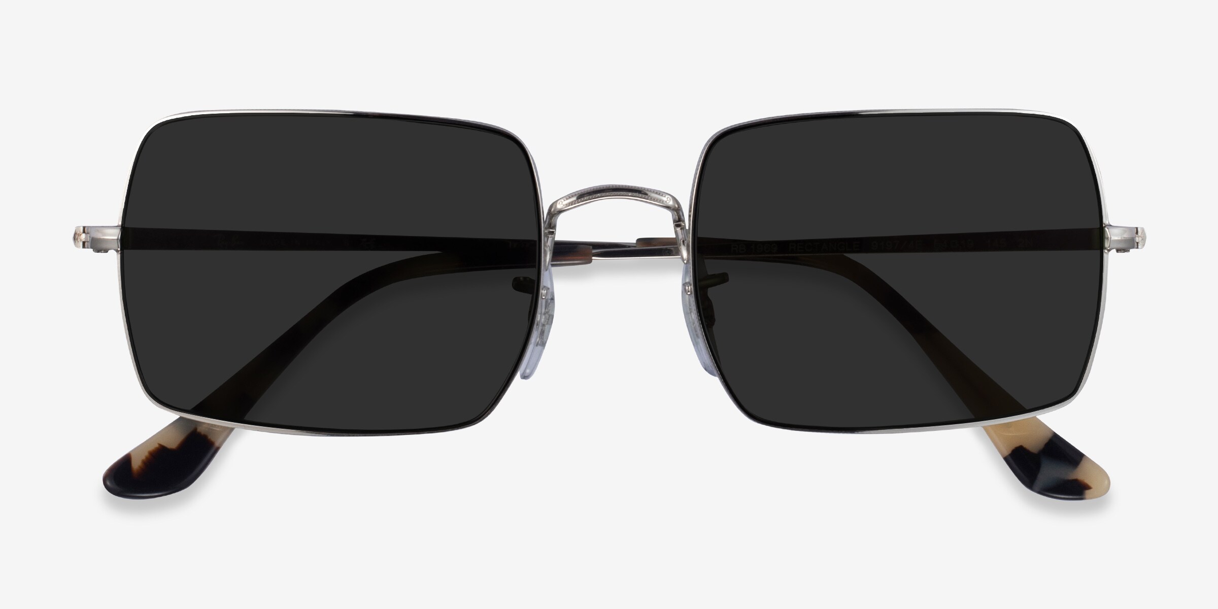 Ray-Ban Black Rectangular Sunglass Frames with Silver Logo RB3781 Sunglasses - Ray-Ban Authorized Retailer | coolframes  main image 4