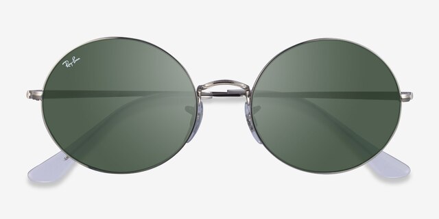 Ray-Ban RB1970 Silver Clear MetalSunglass Frames from EyeBuyDirect, Closed View