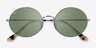 Ray-Ban RB1970 Silver Ivory Tortoise MetalSunglass Frames from EyeBuyDirect, Closed View