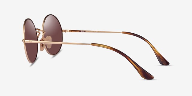 Ray-Ban RB1970 Gold MetalSunglass Frames from EyeBuyDirect, Side View