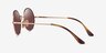Ray-Ban RB1970 Gold MetalSunglass Frames from EyeBuyDirect, Side View